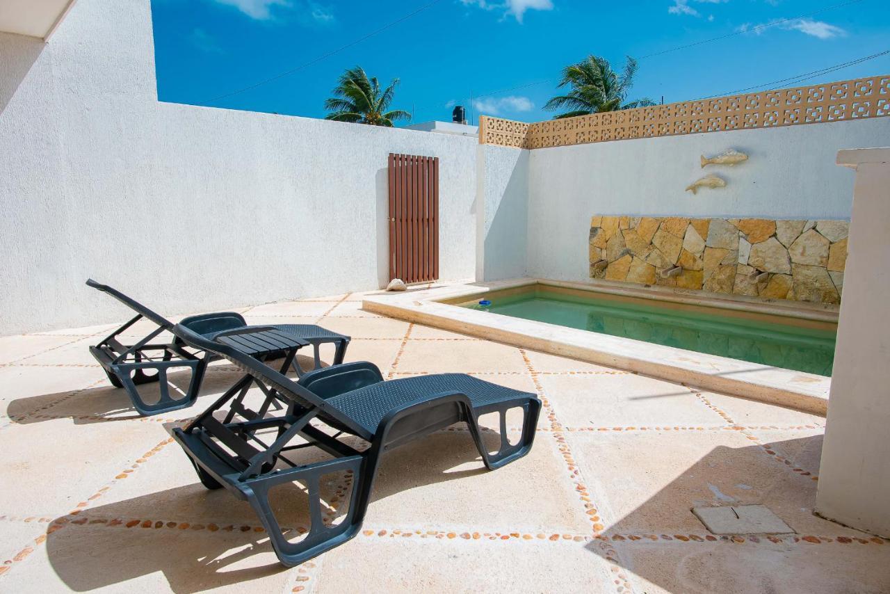 97982 New Modern Villa, Private Pool, High Internet Speed, 2 Blocks From The Beach Pueblo Pueblo Chicxulub Extérieur photo