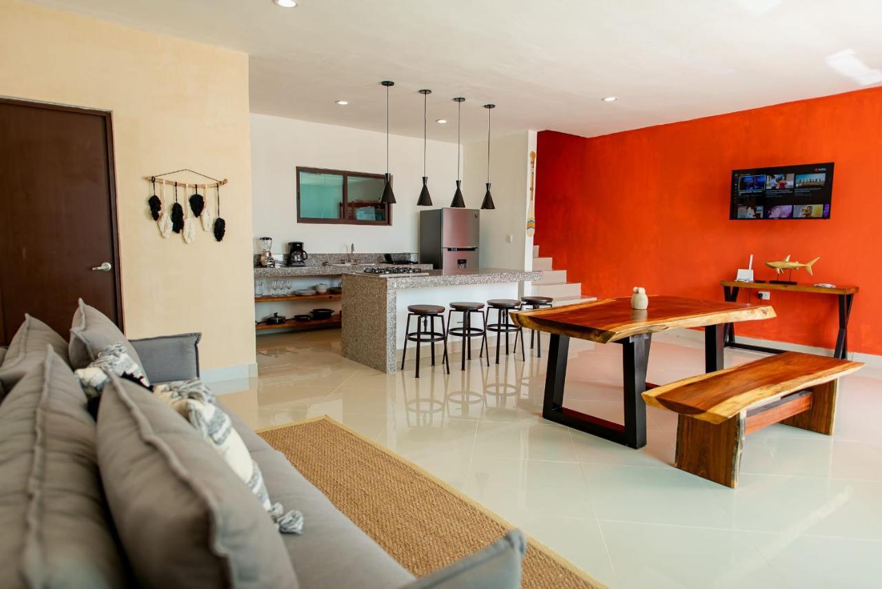 97982 New Modern Villa, Private Pool, High Internet Speed, 2 Blocks From The Beach Pueblo Pueblo Chicxulub Extérieur photo